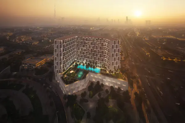 Developer render of Binghatti Cullinan, a Binghatti project in Al Jaddaf.