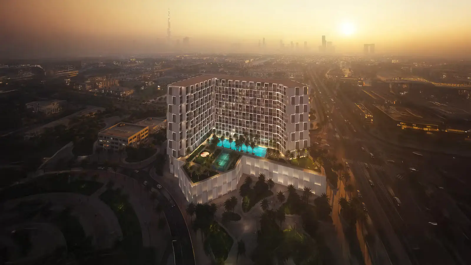 Developer render of Binghatti Cullinan, a Binghatti project in Al Jaddaf.