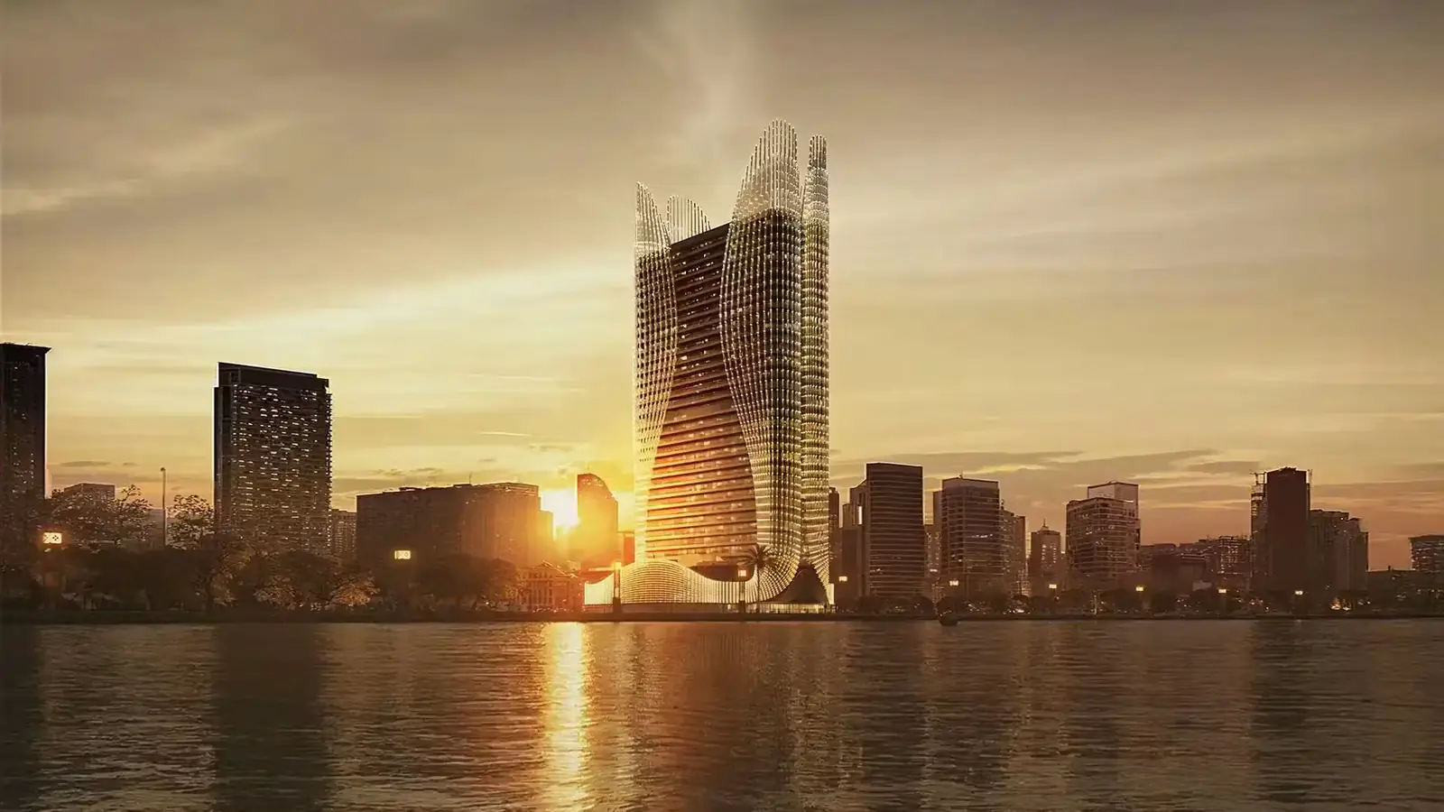 Developer render of Binghatti Skyhall, a Binghatti project in Business Bay.