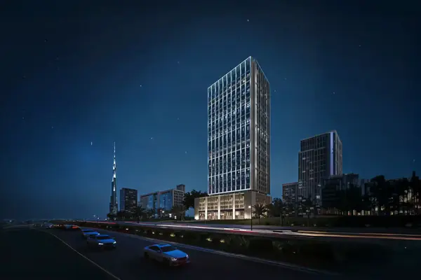 Developer render of Binghatti Twilight, a Binghatti project in Al Jaddaf.