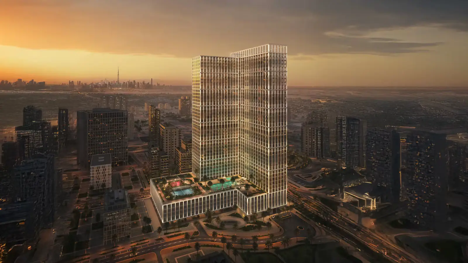 Developer render of Binghatti Vintage, a Binghatti project in Majan.