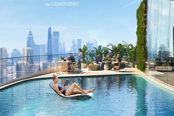 Developer render of Canal Crown, a DAMAC project in Business Bay.