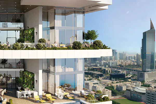 Developer render of Cavalli Tower, a DAMAC project in Dubai Marina.