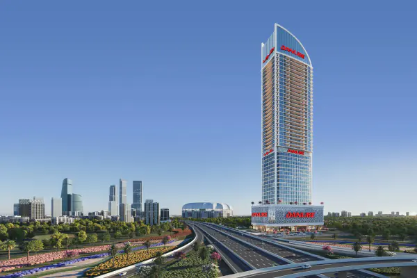 Developer render of Aspirz, a Danube project in Dubai Sports City.