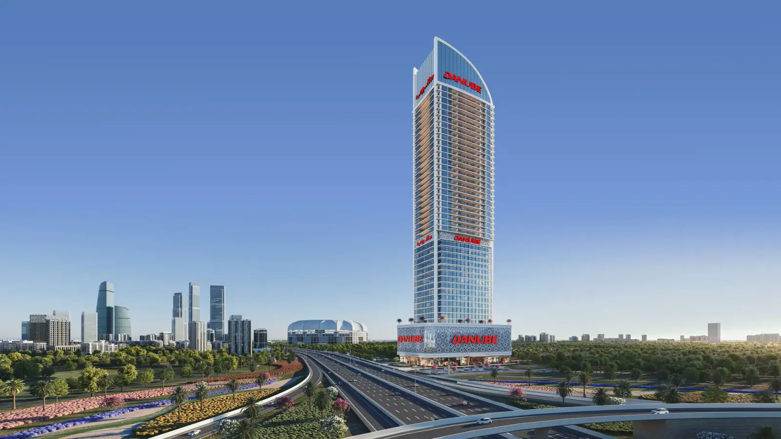 Developer render of Aspirz, a Danube project in Dubai Sports City.