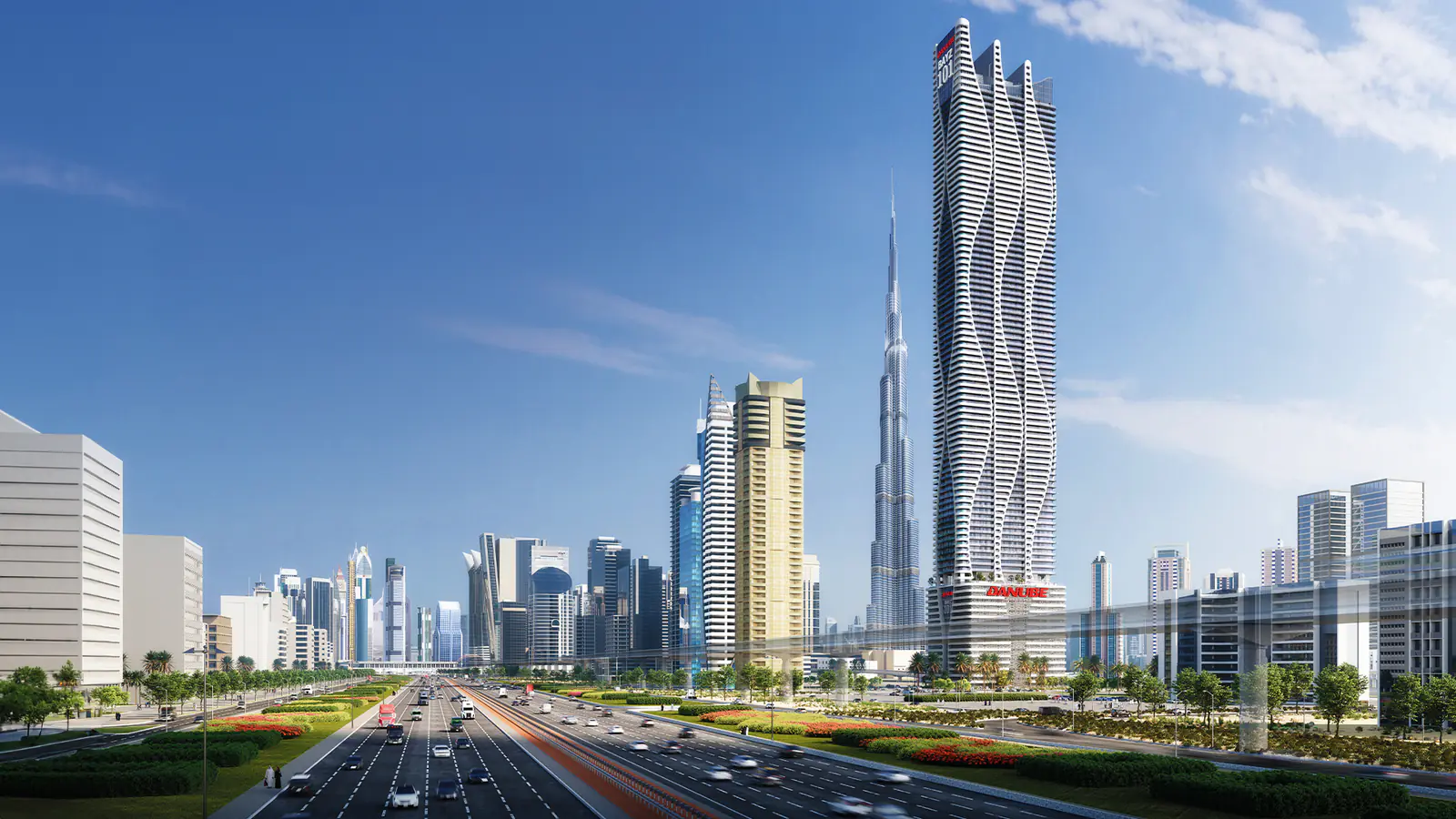 Developer render of Bayz 102, a Danube project in Business Bay.