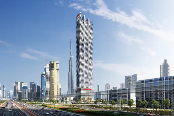 Developer render of BAYZ101, a Danube project in Business Bay.