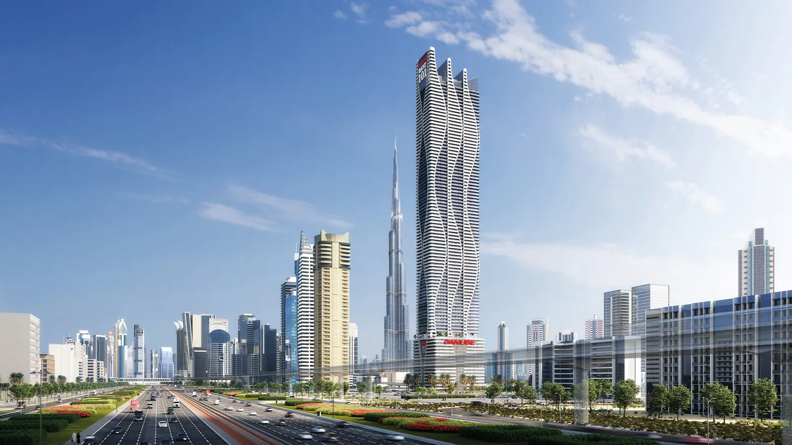 Developer render of BAYZ101, a Danube project in Business Bay.