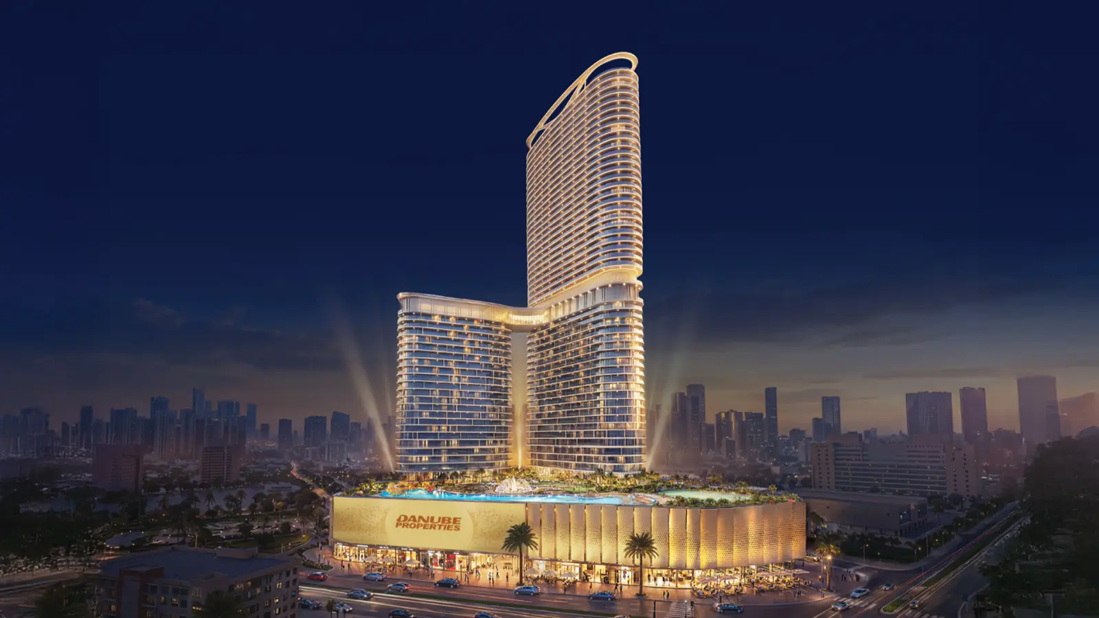Developer render of Serenz, a Danube project in Jumeirah Village Circle.