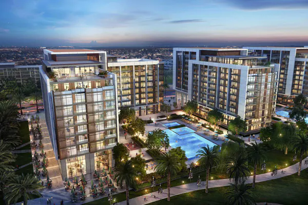 Developer render of Acacia at Dubai Hills Estate, an Emaar project in Dubai Hills Estate.