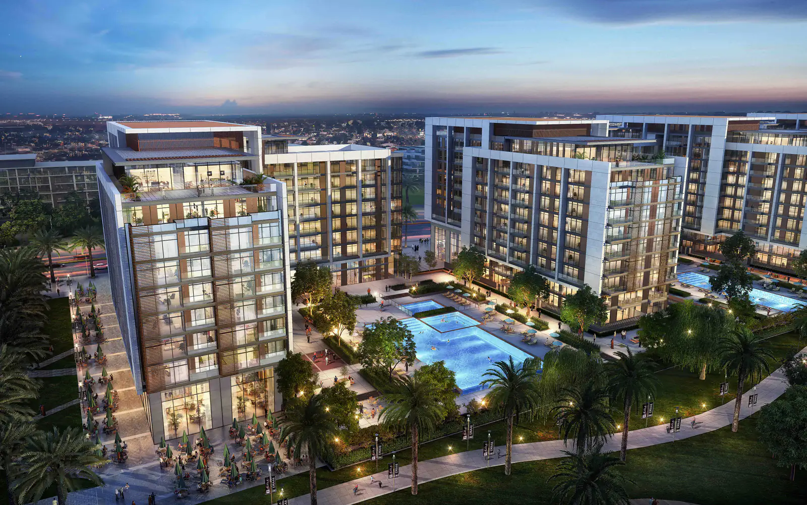 Developer render of Acacia at Dubai Hills Estate, an Emaar project in Dubai Hills Estate.