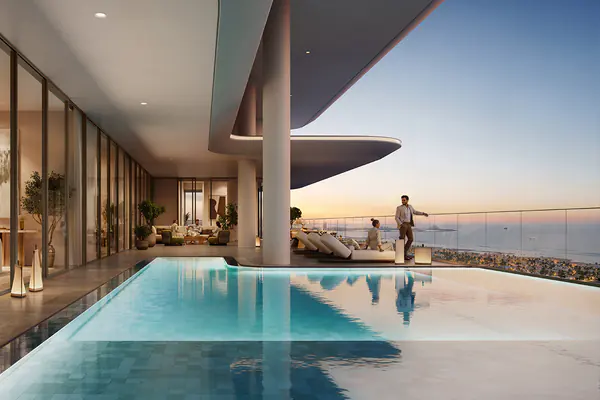Developer render of Avarra by Palace, an Emaar project in Downtown Dubai.