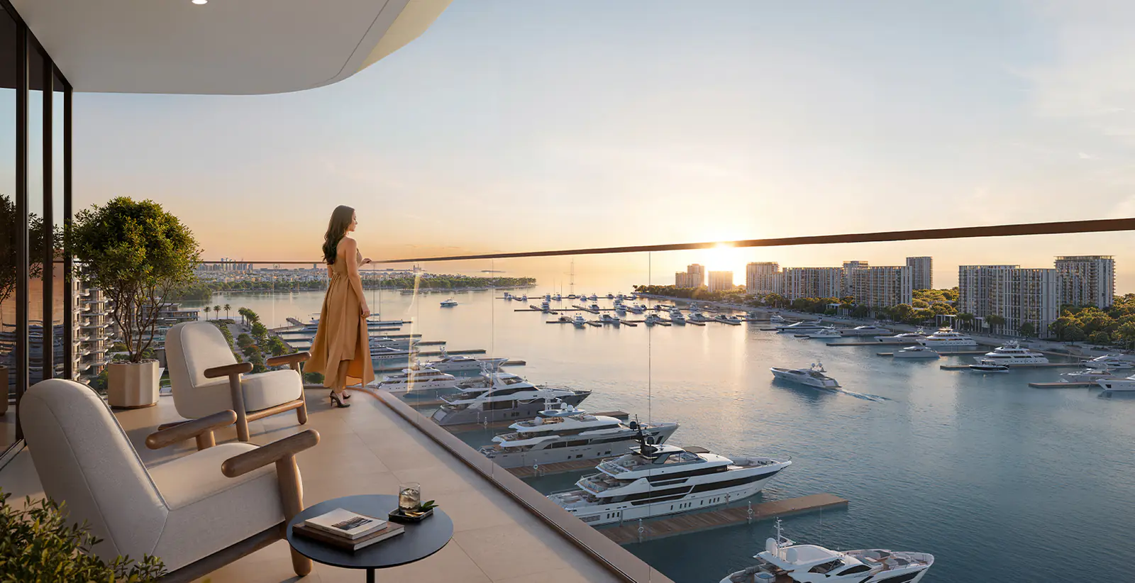 Developer render of Baystar by Vida, an Emaar project in Rashid Yachts & Marina.