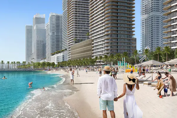 Developer render of Bayview by Address Resorts at Emaar Beachfront, an Emaar project in Emaar Beachfront.