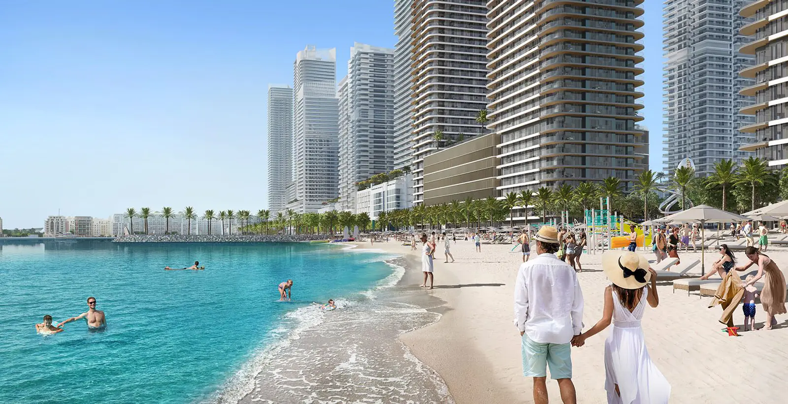 Developer render of Bayview by Address Resorts at Emaar Beachfront, an Emaar project in Emaar Beachfront.