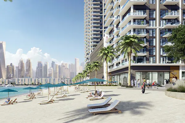 Developer render of Beach Mansion at Emaar Beachfront, an Emaar project in Emaar Beachfront.