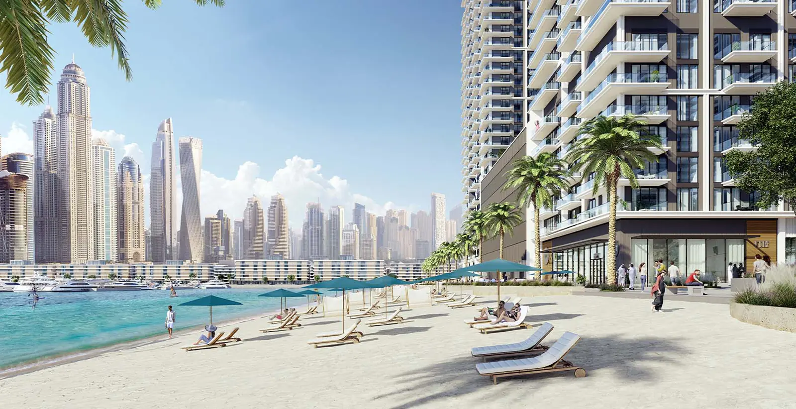 Developer render of Beach Mansion at Emaar Beachfront, an Emaar project in Emaar Beachfront.