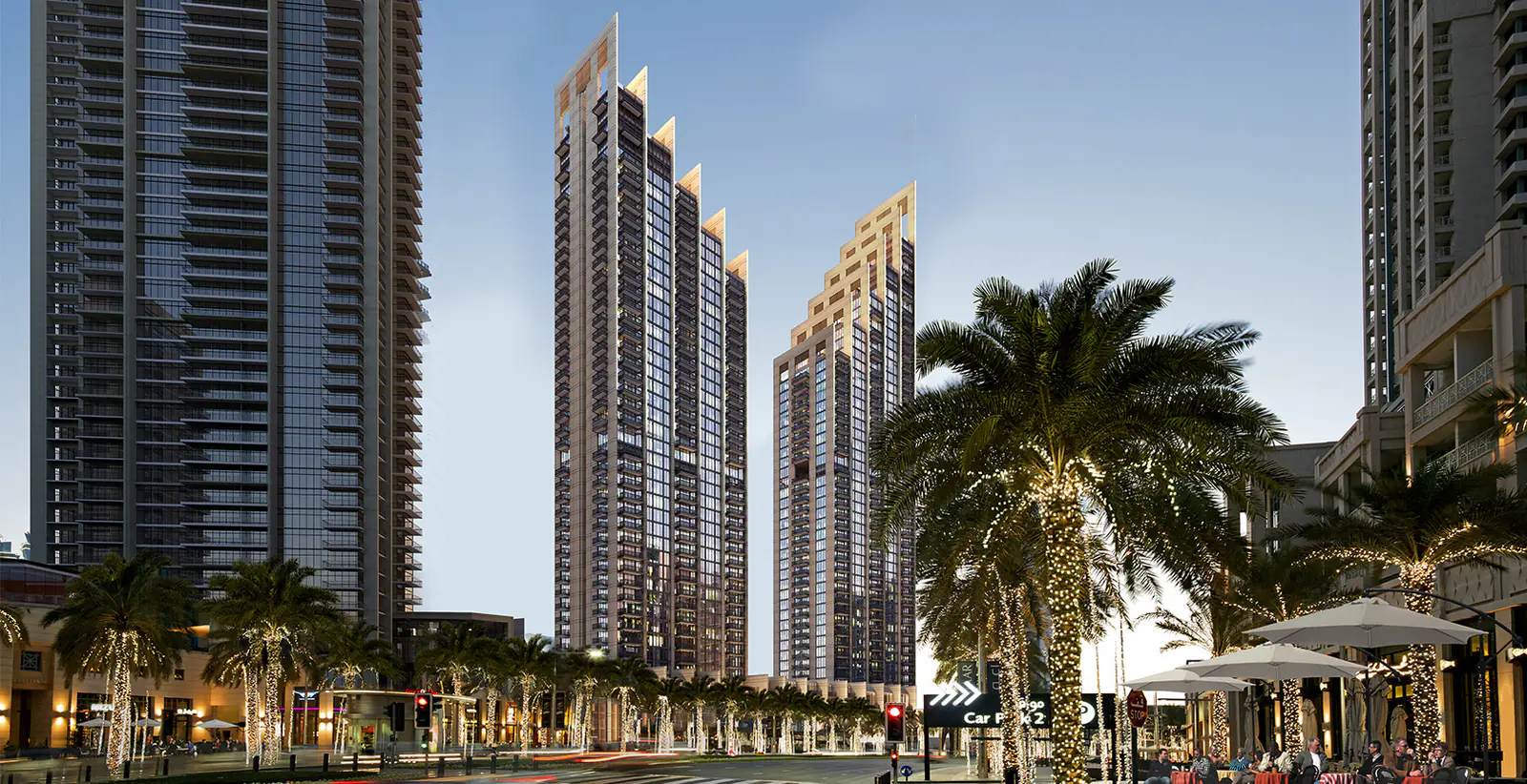 Developer render of Boulevard Heights at Downtown Dubai, an Emaar project in Downtown Dubai.
