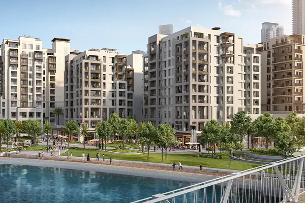 Developer render of Cedar at Dubai Creek Harbour, an Emaar project in Dubai Creek Harbour.