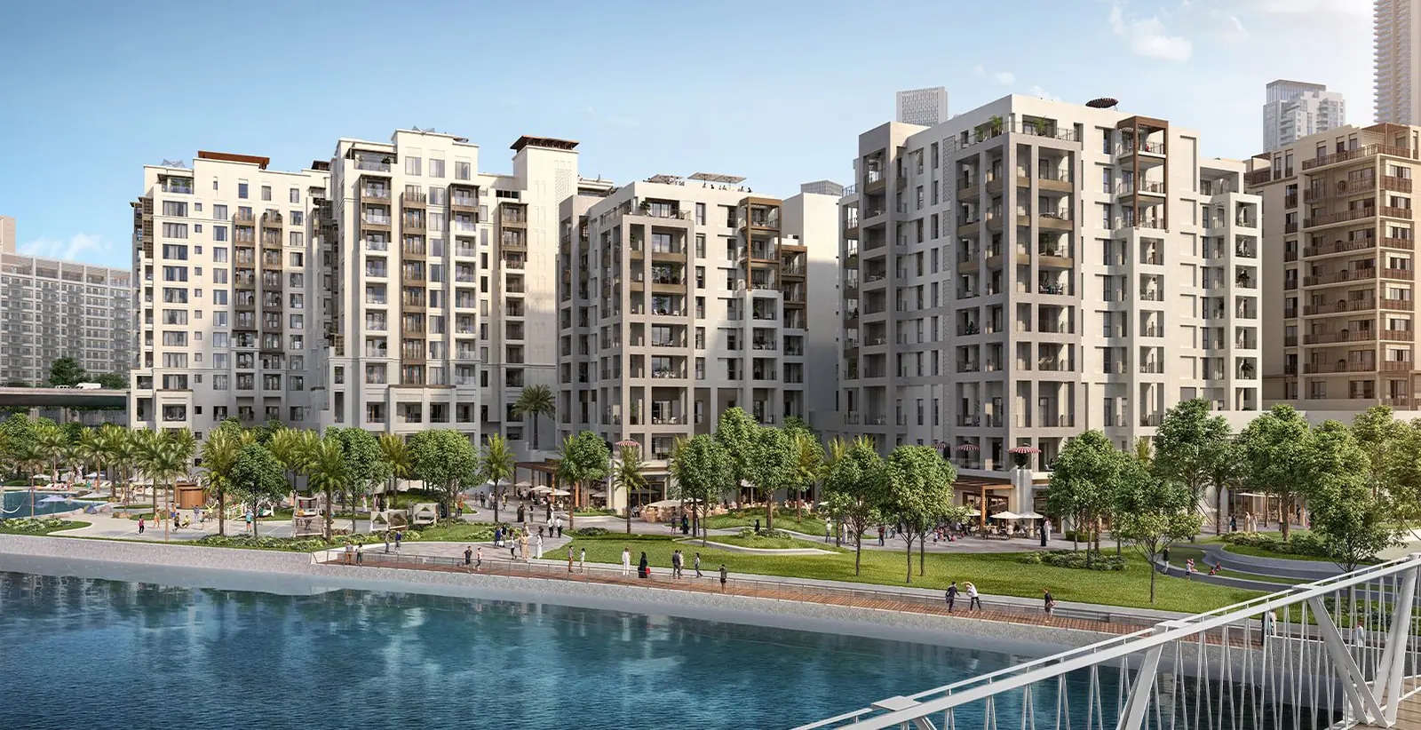 Developer render of Cedar at Dubai Creek Harbour, an Emaar project in Dubai Creek Harbour.