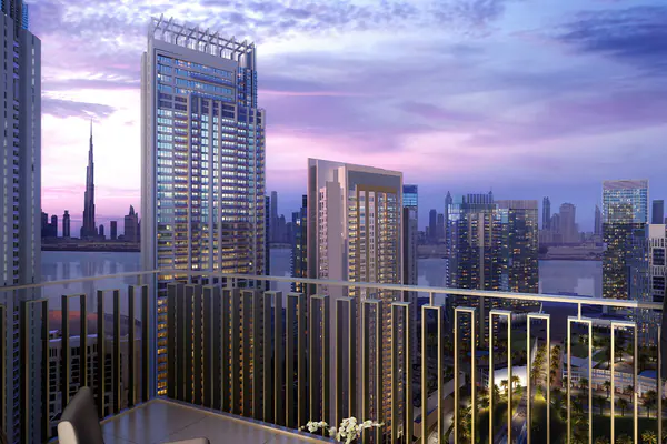 Developer render of Creek Gate at Dubai Creek Harbour, an Emaar project in Dubai Creek Harbour.