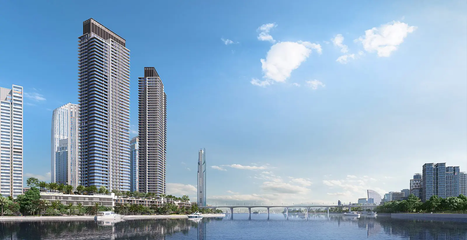 Developer render of Creek Waters 2 at Dubai Creek Harbour, an Emaar project in Dubai Creek Harbour.