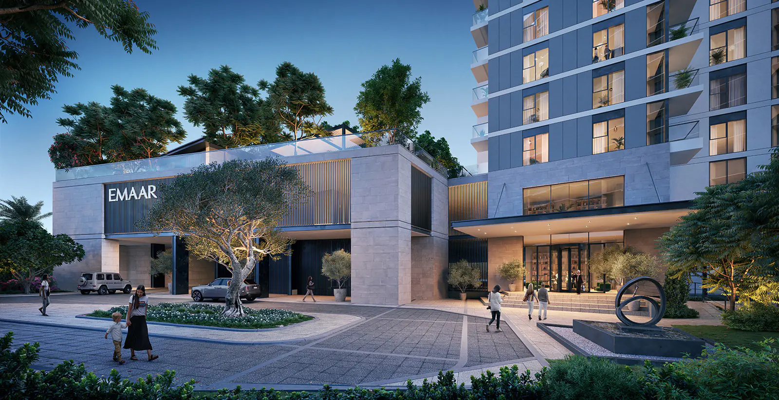 Developer render of Golf Hillside at Dubai Hills Estate, an Emaar project in Dubai Hills Estate.