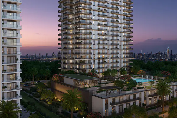 Developer render of Greencrest, an Emaar project in Dubai Hills Estate.