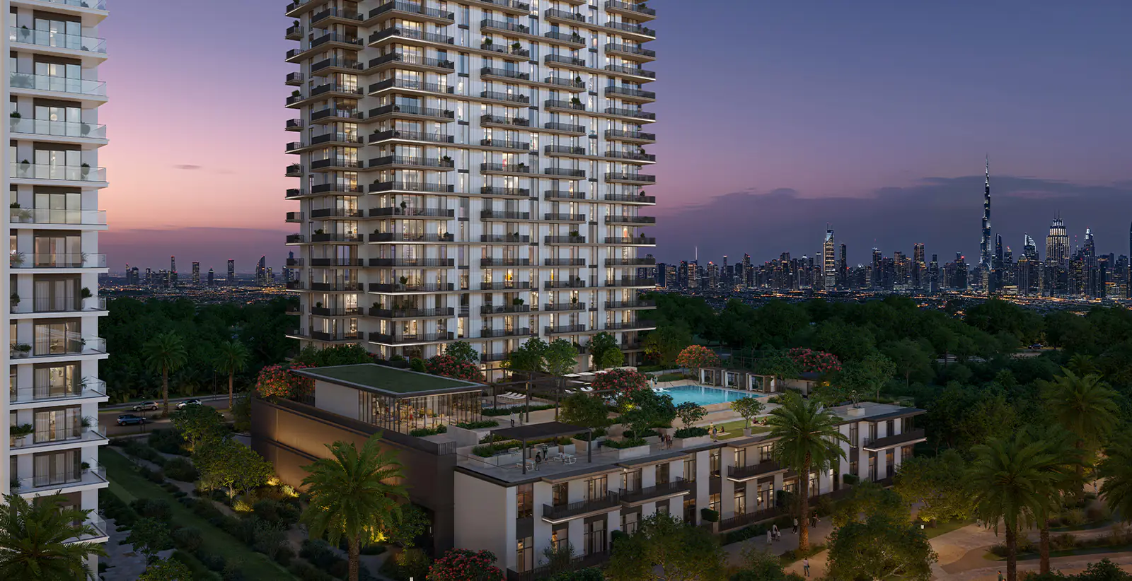 Developer render of Greencrest, an Emaar project in Dubai Hills Estate.
