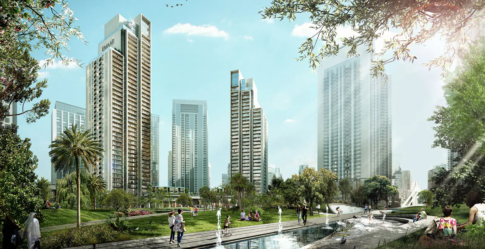 Developer render of Harbour Gate at Dubai Creek Harbour, an Emaar project in Dubai Creek Harbour.