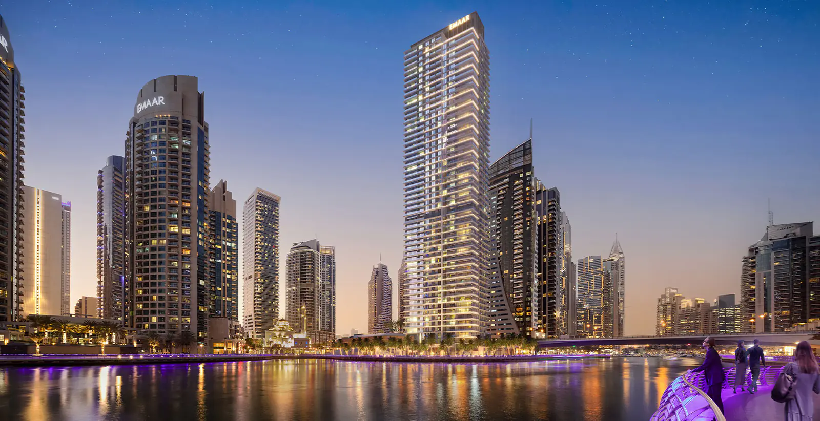 Developer render of Marina Shores at Dubai Marina, an Emaar project in Dubai Marina.