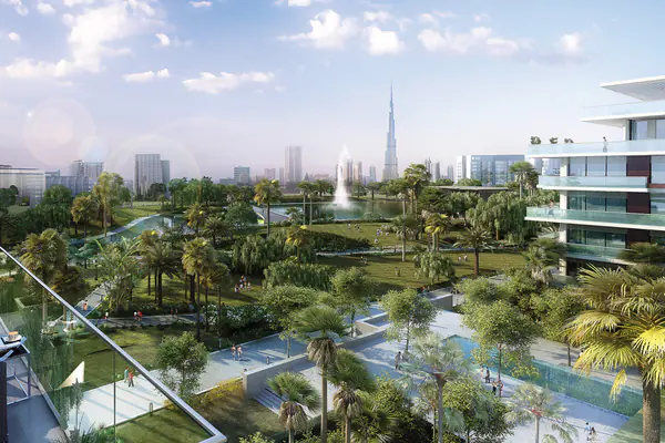 Developer render of Mulberry at Dubai Hills Estate, an Emaar project in Dubai Hills Estate.