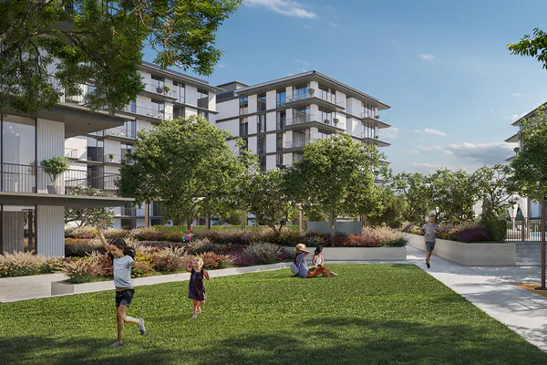 Developer render of Ocean Cove at Rashid Yachts & Marina, an Emaar project in Rashid Yachts & Marina.