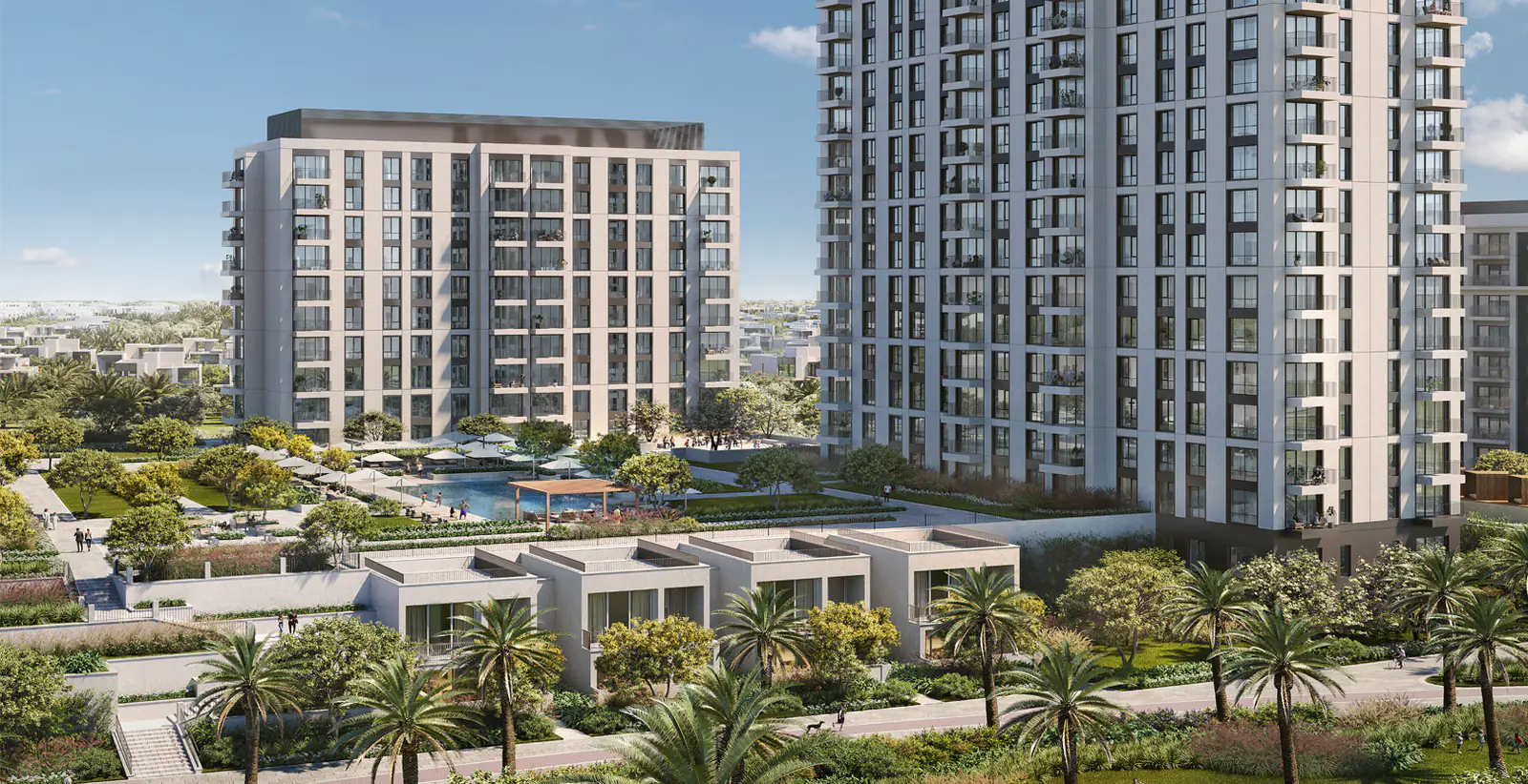 Developer render of Park Horizon at Dubai Hills Estate, an Emaar project in Dubai Hills Estate.
