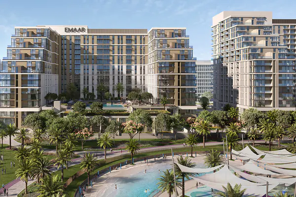 Developer render of Parkside Views Residence at Dubai Hills Estate, an Emaar project in Dubai Hills Estate.