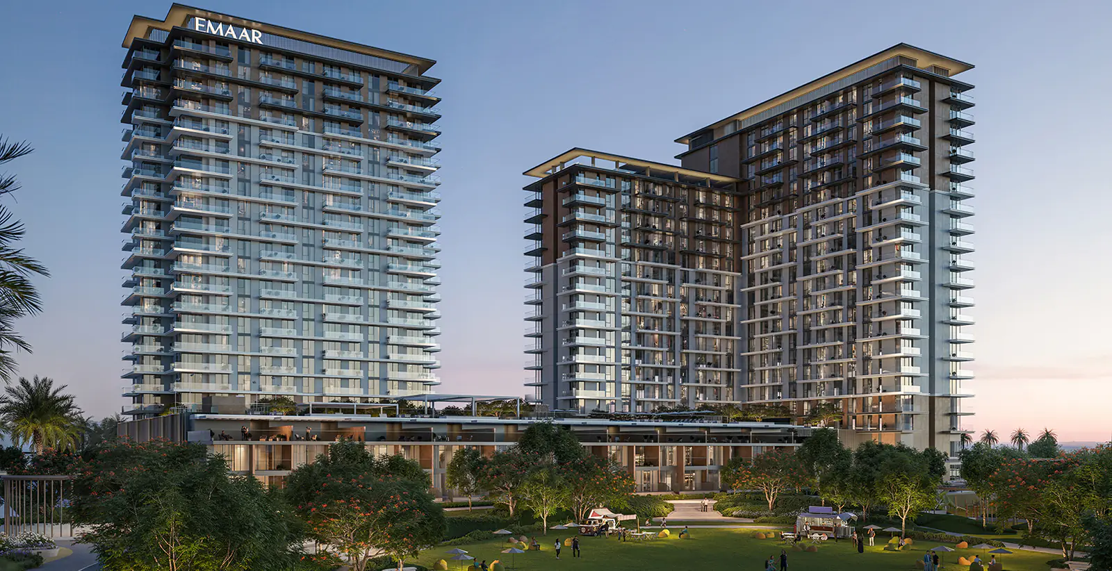 Developer render of Parkwood at Dubai Hills Estate, an Emaar project in Dubai Hills Estate.