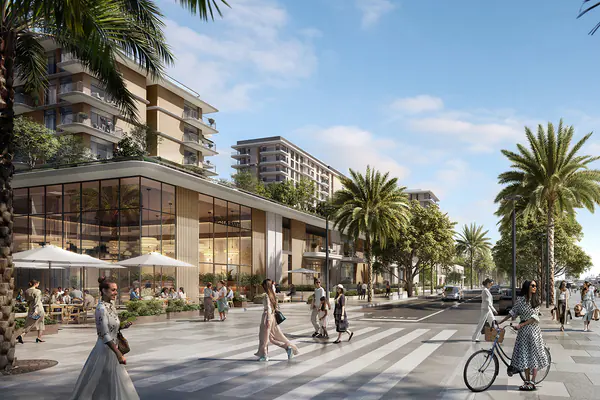 Developer render of Pier Point at Rashid Yachts & Marina, an Emaar project in Rashid Yachts & Marina.