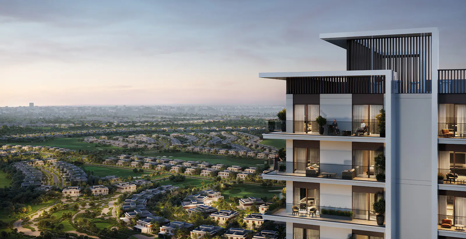 Developer render of Rosehill at Dubai Hills Estate, an Emaar project in Dubai Hills Estate.
