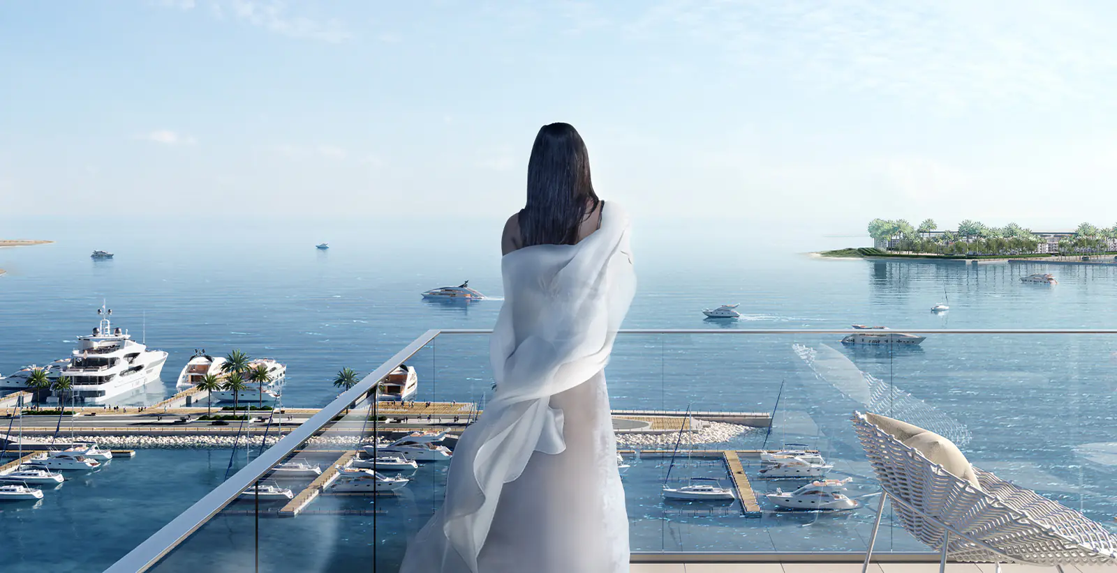 Developer render of Seascape at Rashid Yachts & Marina, an Emaar project in Rashid Yachts & Marina.