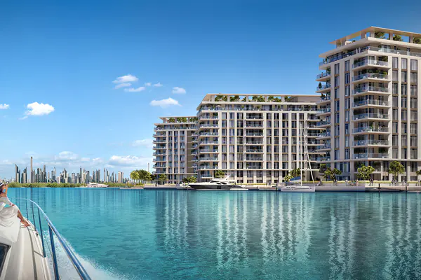 Developer render of The Cove at Dubai Creek Harbour, an Emaar project in Dubai Creek Harbour.