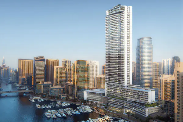 Developer render of Vida Residences at Dubai Marina, an Emaar project in Dubai Marina.