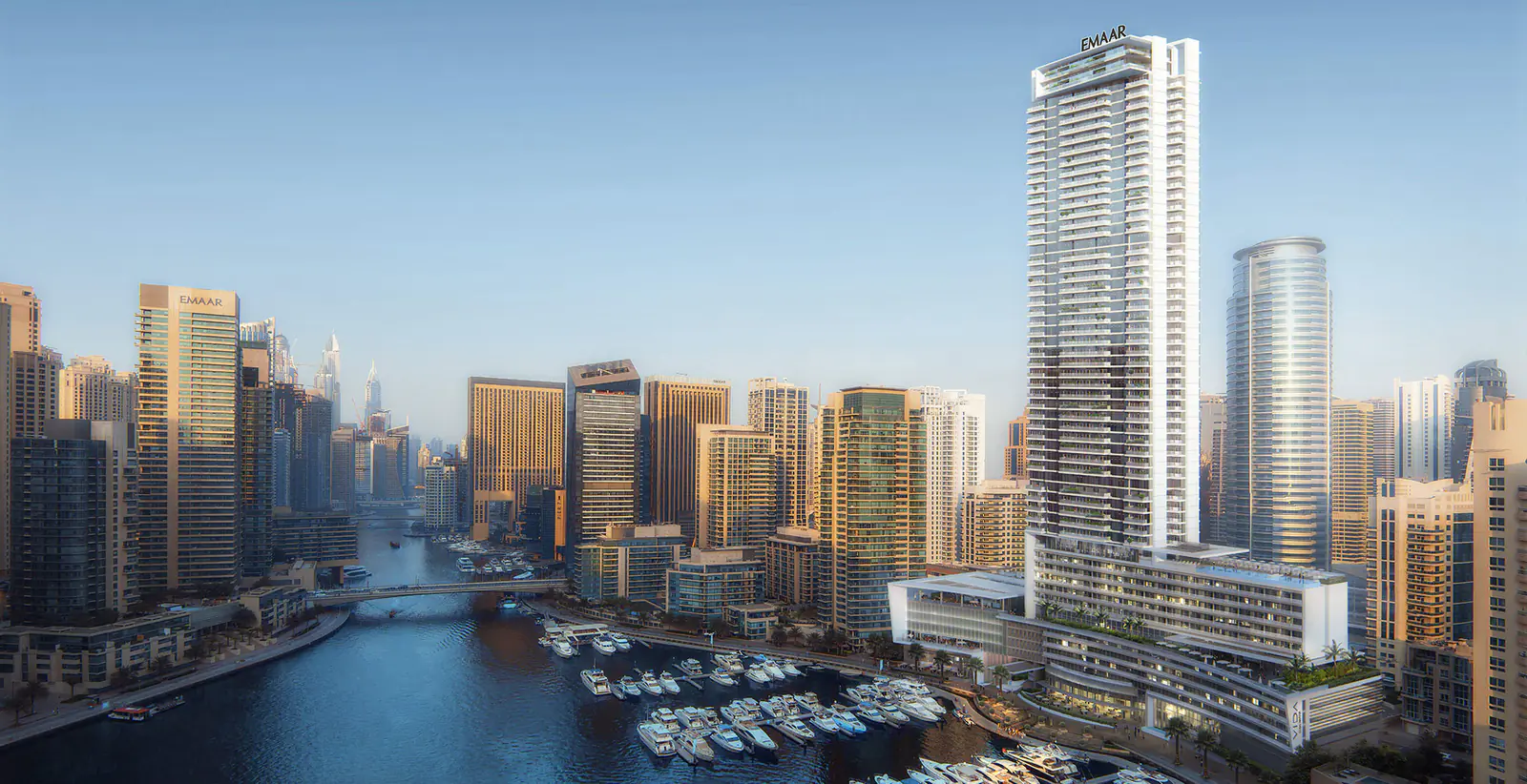 Developer render of Vida Residences at Dubai Marina, an Emaar project in Dubai Marina.