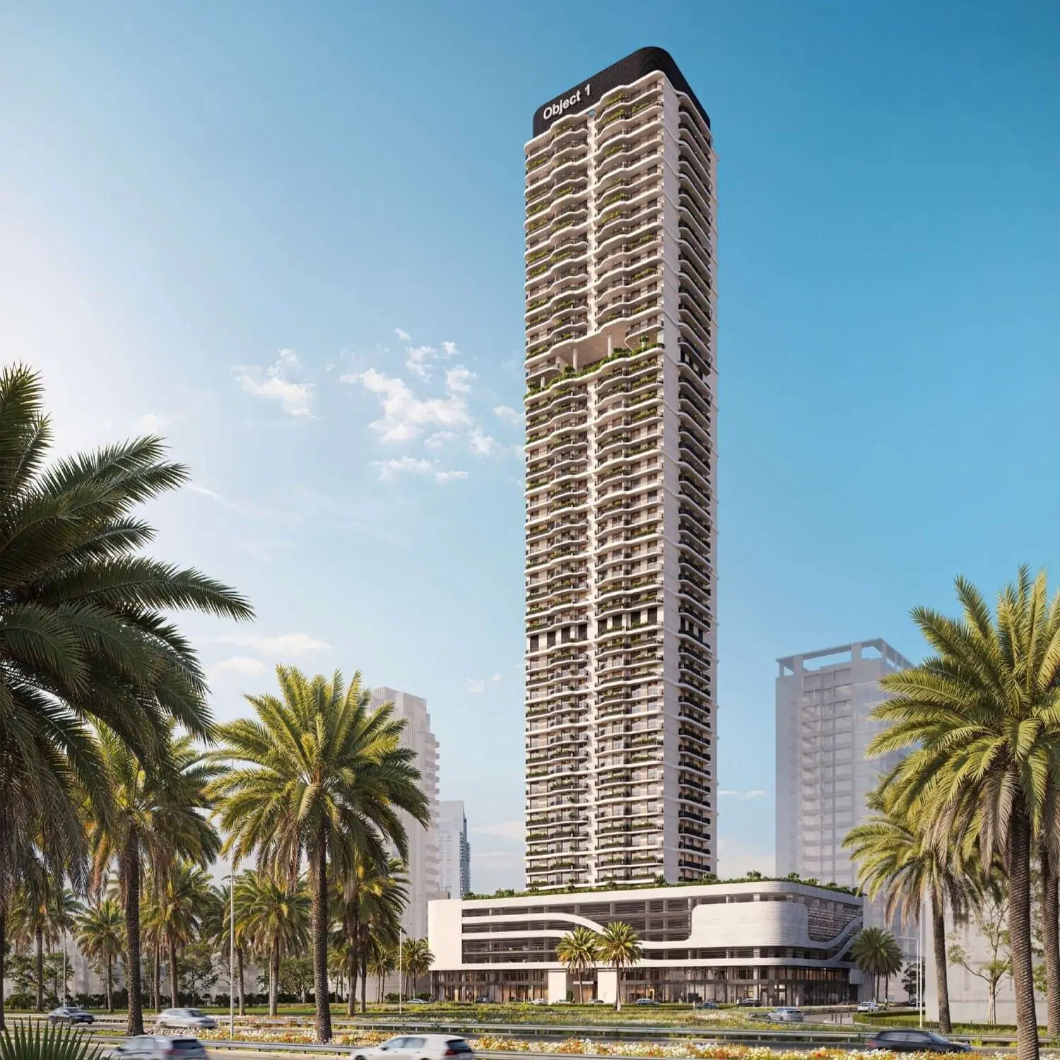 Developer render of Alta View Skyhomes, an Object 1 project in Jumeirah Village Circle.