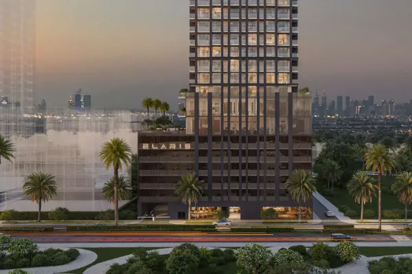 Developer render of Elaris Rise, an Object 1 project in Jumeirah Village Triangle.