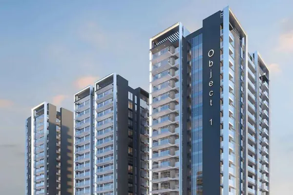 Developer render of Lum1nar Tower 1, an Object 1 project in Jumeirah Village Triangle.