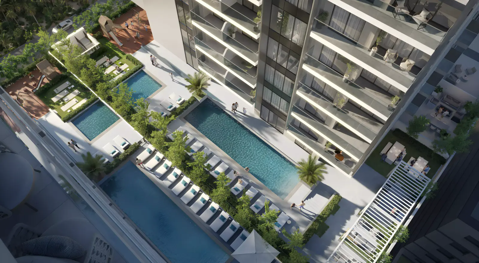 Developer render of Lum1nar Tower 2, an Object 1 project in Jumeirah Village Triangle.
