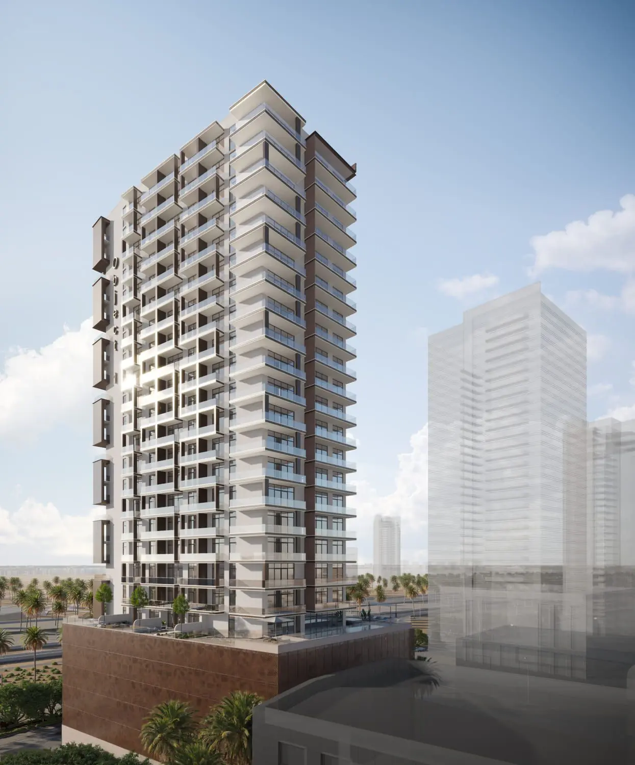 Developer render of W1nner Tower, an Object 1 project in Jumeirah Village Triangle.
