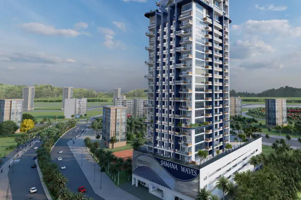 Developer render of SAMANA Waves, a Samana project in Jumeirah Village Circle.