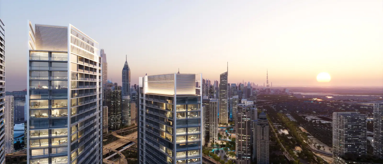 Developer render of The Serene, a Sobha project in Sobha Central.