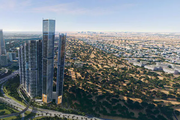 Developer render of The Tranquil, a Sobha project in Sobha Central.